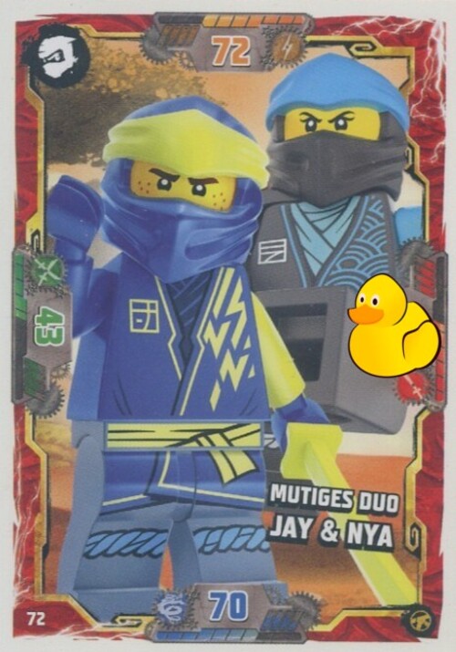 LEGO Ninjago Serie 8 Next Level | #072 Mutiges Duo Jay & Nya