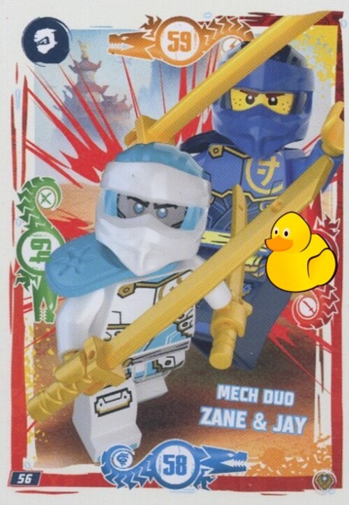 LEGO Ninjago Serie 9 Next Level  | #056 Mech Duo Zane & Jay