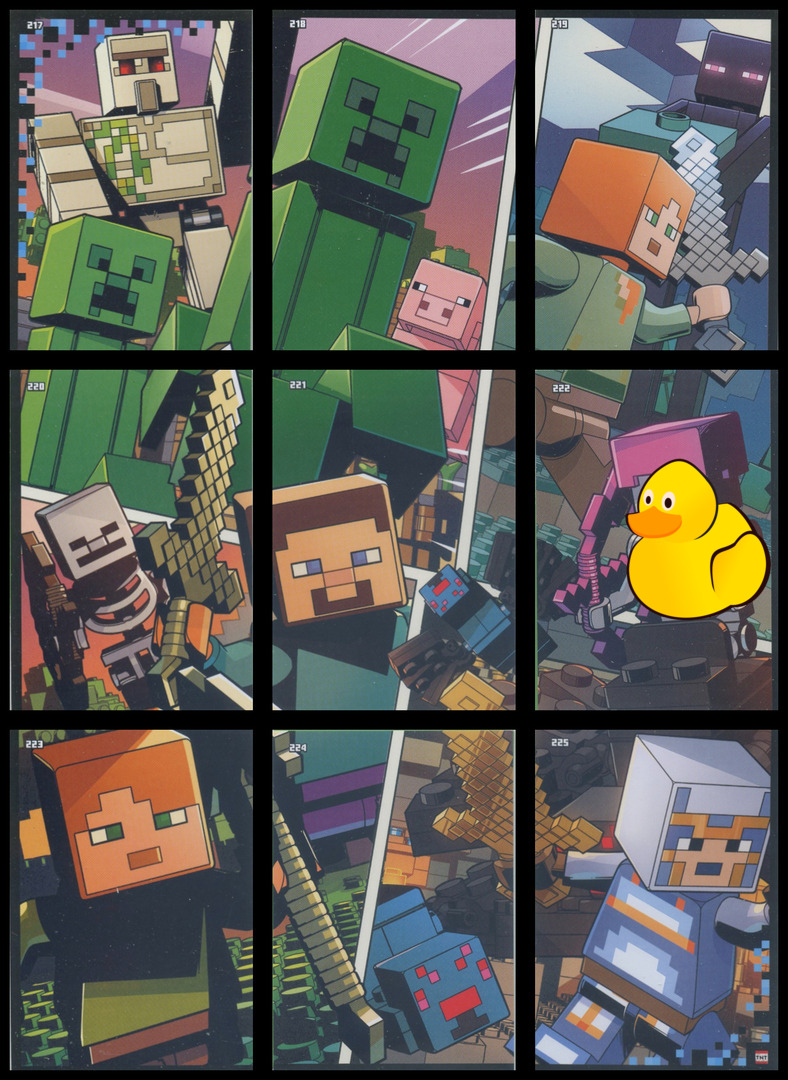 LEGO Minecraft Serie 2 Puzzle-Paket #2 (217 - 225)