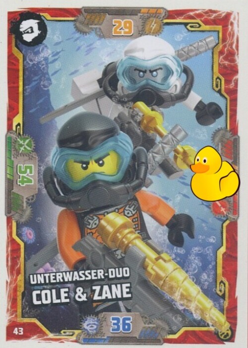 LEGO Ninjago Serie 7 | #043 Unterwasser-Duo Cole & Zane