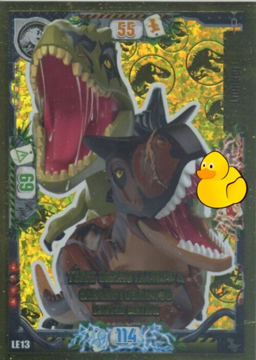 LEGO Jurassic World Serie 3 | #LE13 Carnotaurus & Gigantosaurus