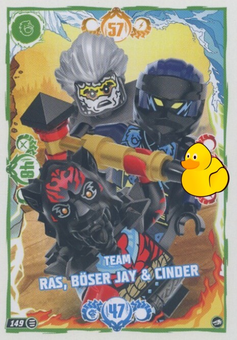 LEGO Ninjago Serie 10 | #149 Team Ras, Böser Jay & Cinder