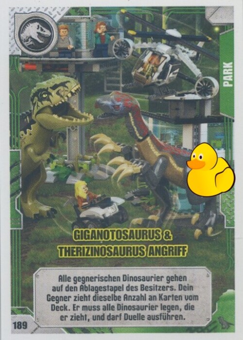 LEGO Jurassic World Serie 2 | #189 Giganotosaurus & Therizinosaurus Angriff