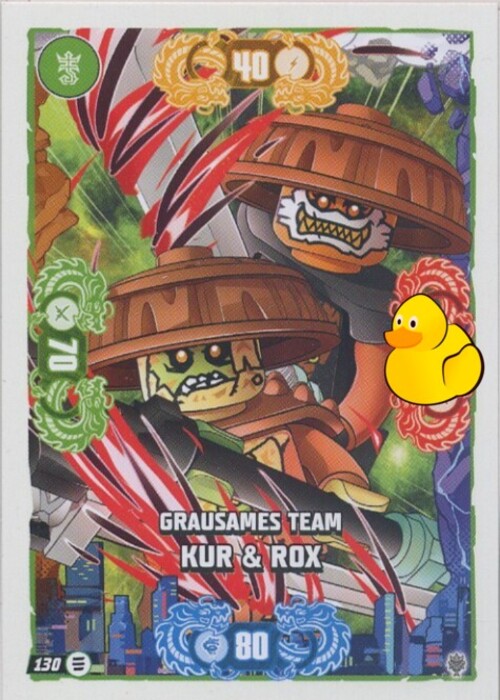 LEGO Ninjago Serie 11 | #130 Grausames Team Kur & Rox