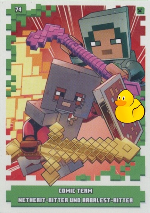 LEGO Minecraft Serie 1 | #074 Comic Team Netherit-Ritter und Arbalest Ritter