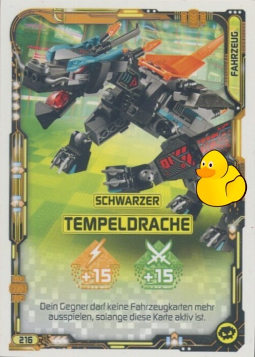 LEGO Ninjago Serie 5 | #216 Schwarzer Tempeldrache 