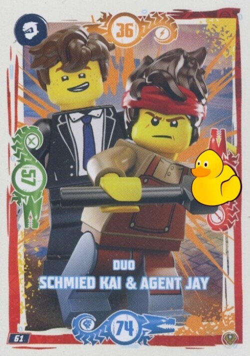 LEGO Ninjago Serie 9 Next Level  | #061 Duo Schmied Kai & Agent Jay