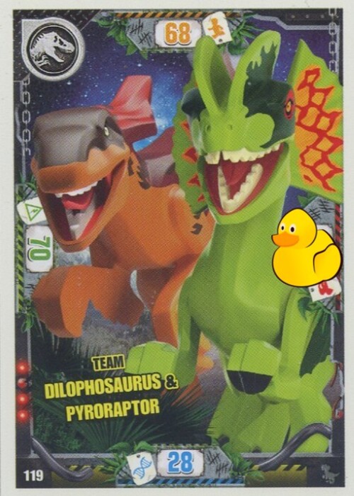 LEGO Jurassic World Serie 3 | #119 Team Dilophosaurus & Pyroraptor