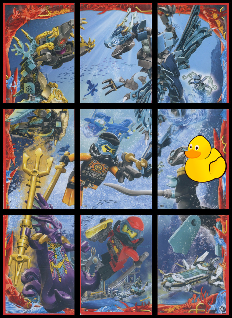 LEGO Ninjago Serie 7 Puzzle-Paket #1 (226 - 234)