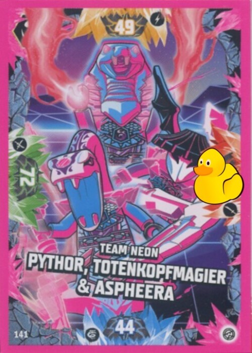 LEGO Ninjago Serie 8 | #141 Team Neon Pythor, Totenkopfmagier & Aspheera