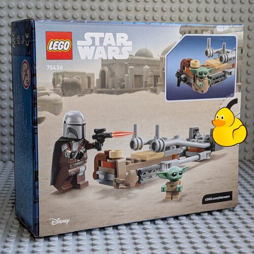 LEGO Star Wars | Set "Der Mandalorianer und Grogu auf ihrem Speeder Bike" #75436m