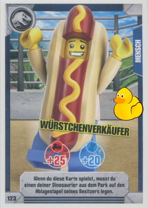 LEGO Jurassic World Serie 1 | #123 Würstchenverkäufer