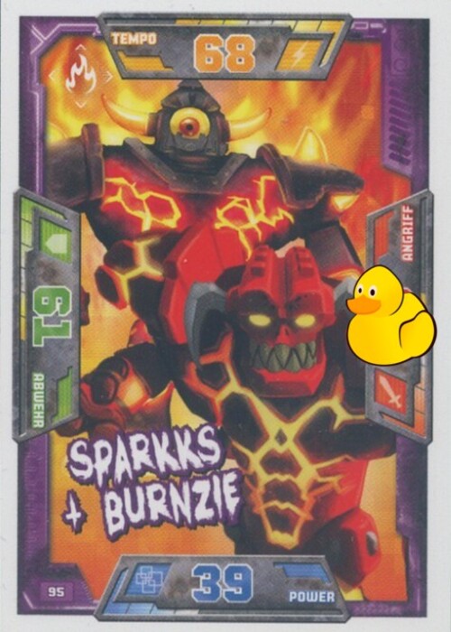 LEGO Nexo Knights Serie 1 | #095 Sparkks + Burnzie