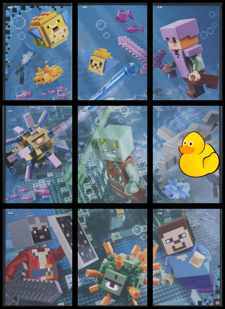 LEGO Minecraft Serie 2 Puzzle-Paket #1 (208 - 216)