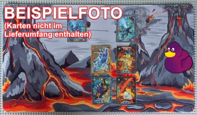 Premium Spielmatte (60 x 35cm) | "Feurige Berge"