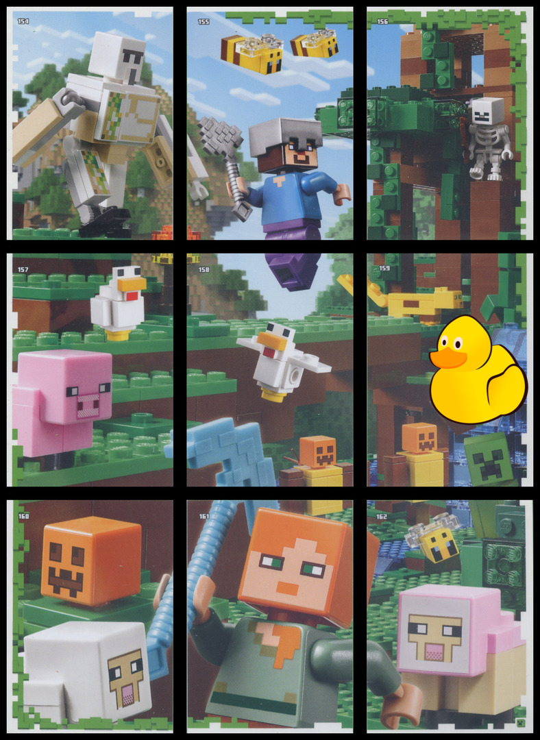 LEGO Minecraft Serie 1 Puzzle-Paket #1 (154- 162)