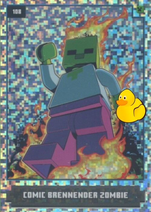 LEGO Minecraft Serie 1 | #108 Comic Brennender Zombie