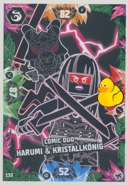 LEGO Ninjago Serie 8 Next Level | #135 Comic Duo Harumi & Kristallkönig