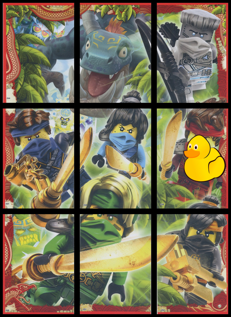 LEGO Ninjago Serie 6 Puzzle-Paket #3 (244 - 252)