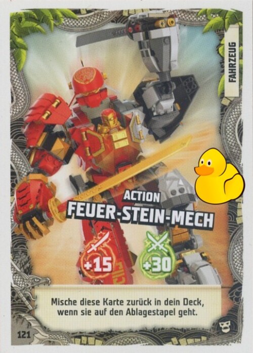 LEGO Ninjago Serie 6 Next Level | #121 Action Feuer-Stein-Mech 
