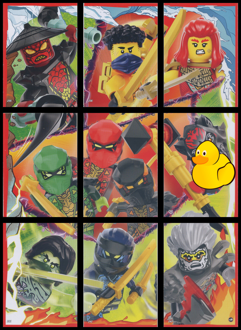 LEGO Ninjago Serie 10 Puzzle-Paket #2 (235 - 243)