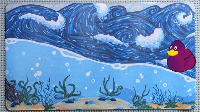 Premium Spielmatte (60 x 35cm) | "Raue See"