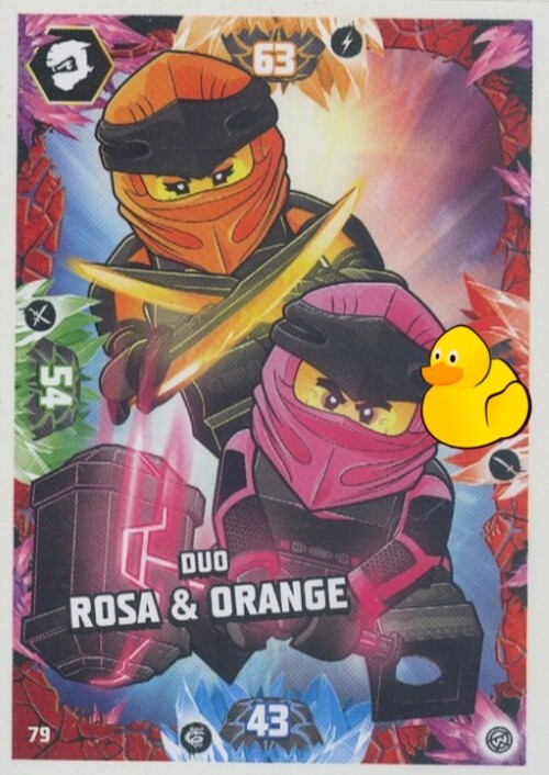 LEGO Ninjago Serie 8 | #079 Duo Rosa & Orange