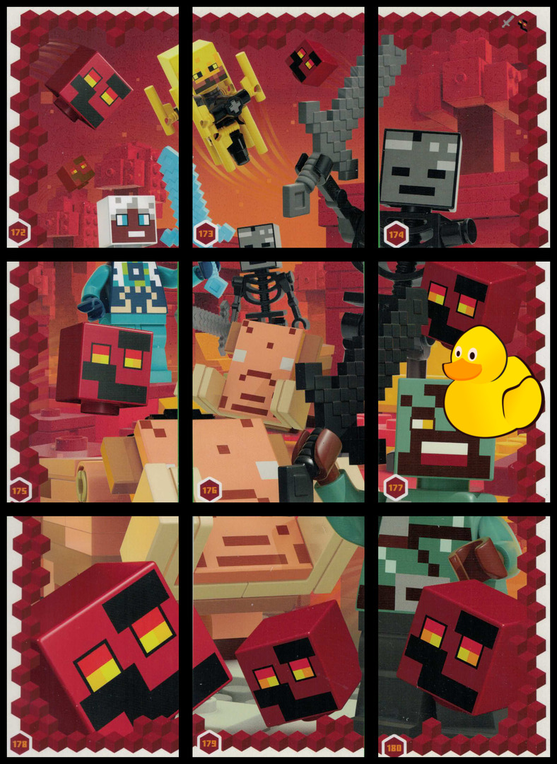 LEGO Minecraft Serie 3 Puzzle-Paket #3 (172 - 180)