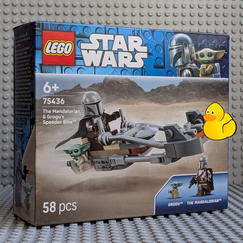 LEGO Star Wars | Set "Der Mandalorianer und Grogu auf ihrem Speeder Bike" #75436m