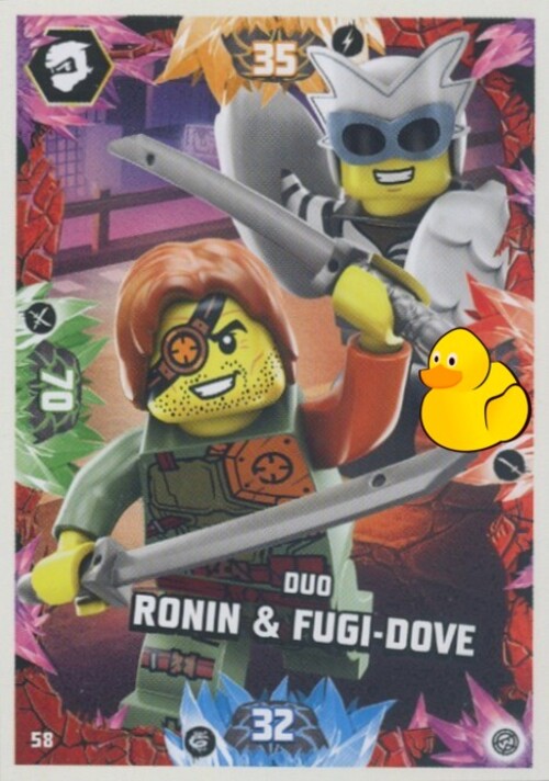 LEGO Ninjago Serie 8 | #058 Duo Ronin & Fugi-Dove