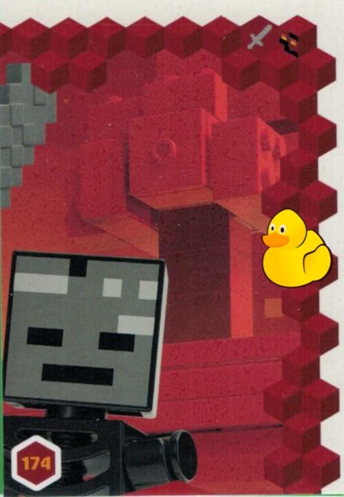 LEGO Minecraft Serie 3 | #174 Puzzlekarte Der Nether 3