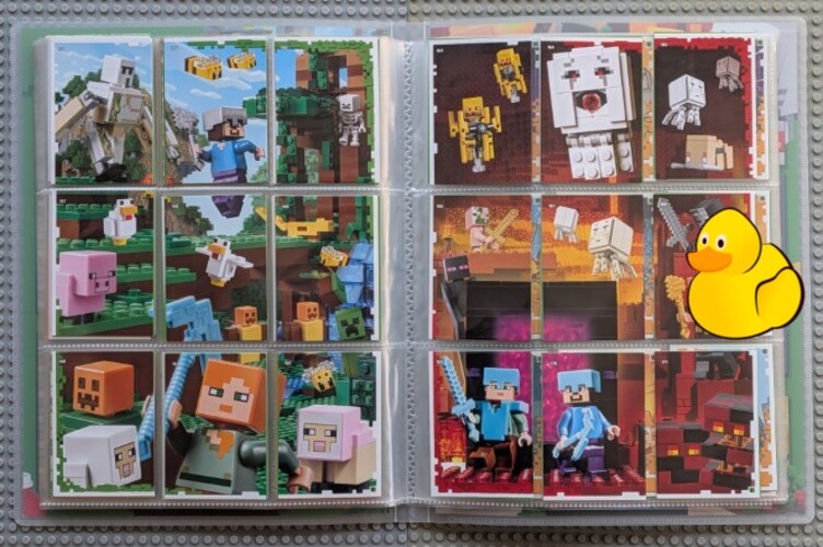 Minecraft Serie 1 Sammelalbum mit allen Basiskarten (251 / 281)