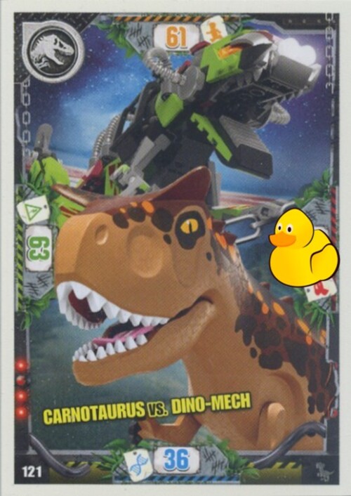 LEGO Jurassic World Serie 3 | #121 Carnotaurus vs. Dino-Mech