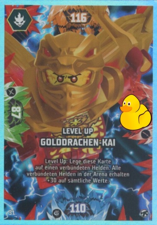 LEGO Ninjago Serie 8 Next Level | #031 Level Up Golddrachen-Kai